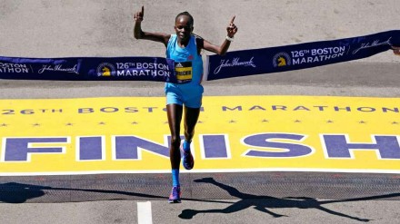 Olympic champion Peres Jepchirchir wins 50th women&#039;s Boston Marathon