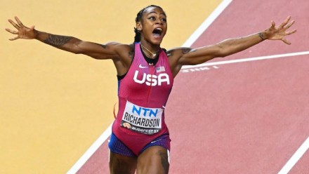 American Sha&#039;Carri Richardson caps comeback by winning 100-meter world title