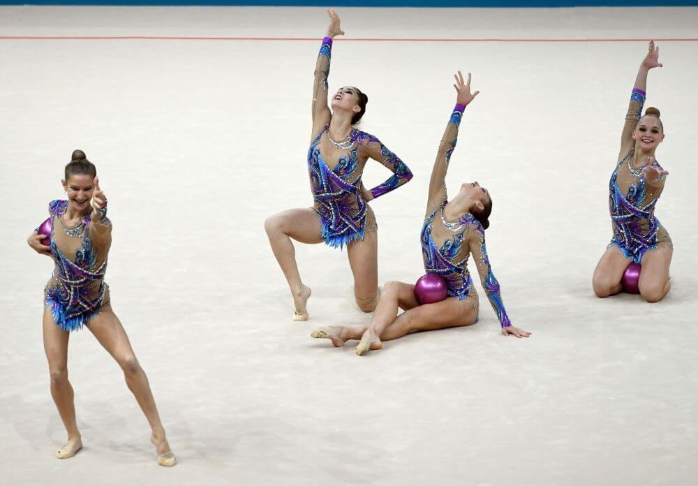 Left out of Olympics, men's rhythmic gymnasts loved in Japan